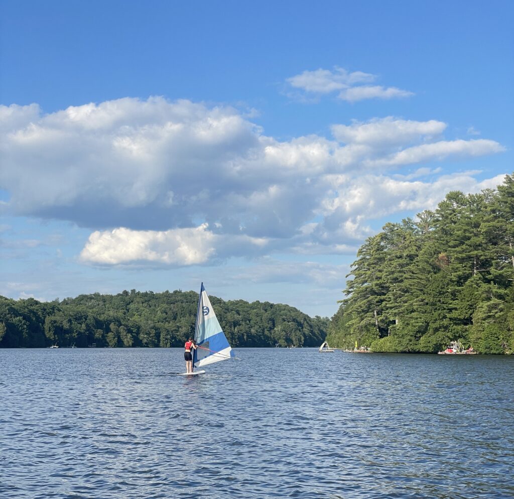 Sailing on Lake Barron
